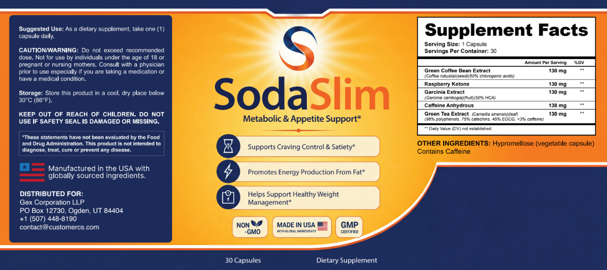 SodaSlim dietary supplement